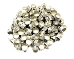 Крышки алюминиевые с резьбой  28х18 серебро