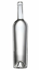 Бутылка винная прозрачная 750 мл Бордо коническая