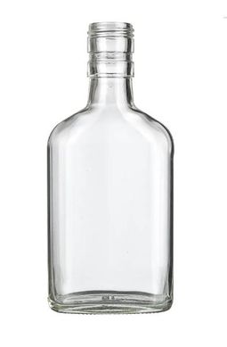 Бутылка фляга стеклянная Джин 200 мл
